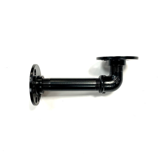 Regalhalter SHELVIS Large Industrial Rohrdesign SteelDesign Hamburg Pulverbeschichtung Black
